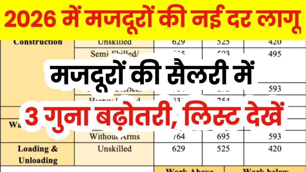 Labour Minimum Wages Hike 3 Times